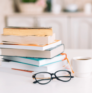 A stack of books